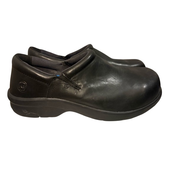 Timberland PRO Shoes - Timberland‎ PRO Renova Professional Black Leather Clogs ESD Womens 10W 87528